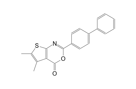 2-[1,1'-biphenyl]-4-yl-5,6-dimethyl-4H-thieno[2,3-d][1,3]oxazin-4-one