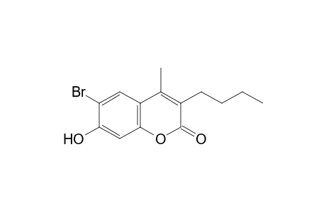 6-bromo-3-butyl-7-hydroxy-4-methylcoumarin