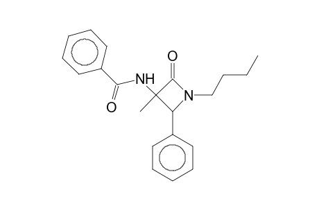 Azetidin-2-one, 3-benzamido-1-butyl-3-methyl-4-phenyl-