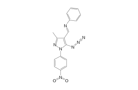 5-AZIDO-3-METHYL-1-(PARA-NITROPHENYL)-4-(N-PHENYLIMINOMETHYL)-PYRAZOLE