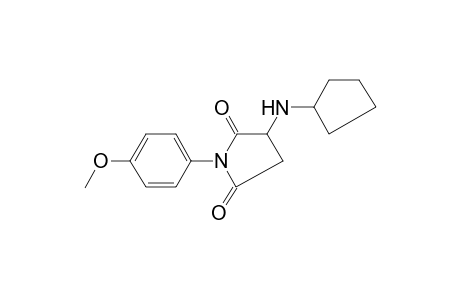 2,5-Pyrrolidinedione, 3-(cyclopentylamino)-1-(4-methoxyphenyl)-