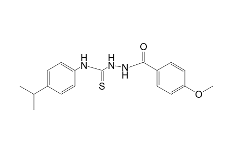 1-(p-anisoyl)-4-(p-cumenyl) -3-thiosemicarbazide