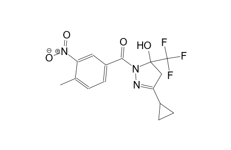 3-cyclopropyl-1-(4-methyl-3-nitrobenzoyl)-5-(trifluoromethyl)-4,5-dihydro-1H-pyrazol-5-ol