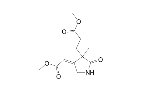 Propanoic acid, 3-[3-methyl-4-(methoxycarbonylmethylene)pyrrolidin-2-on-3-yl]-