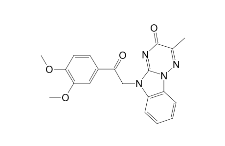 [1,2,4]Triazino[2,3-a][1,3]benzimidazol-3(5H)-one, 5-[2-(3,4-dimethoxyphenyl)-2-oxoethyl]-2-methyl-