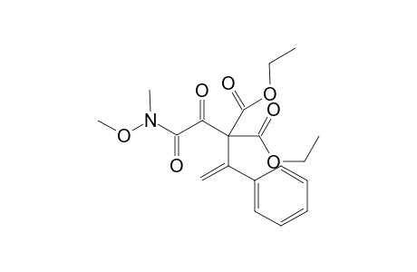 Diethyl 2-(2-(methoxy(methyl)amino)-2-oxoacetyl)-2-(1-phenylvinyl)malonate