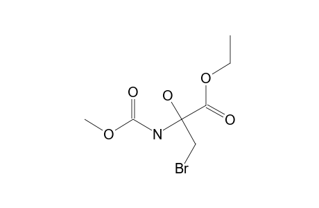 beta-BROMO-ALPHA-HYDROXY-N-METHOXY-CARBONYL-ALANINE-ETHYLESTER