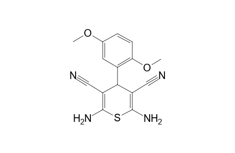 2,6-Diamino-4-(2,5-dimethoxyphenyl)-4H-thiopyran-3,5-dicarbonitrile