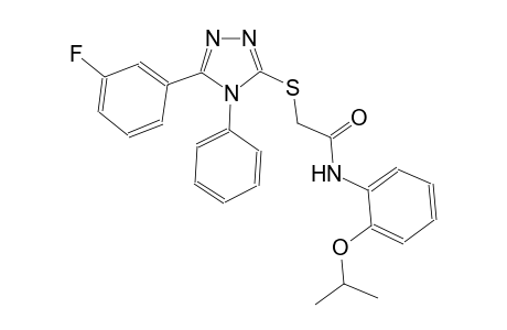 acetamide, 2-[[5-(3-fluorophenyl)-4-phenyl-4H-1,2,4-triazol-3-yl]thio]-N-[2-(1-methylethoxy)phenyl]-