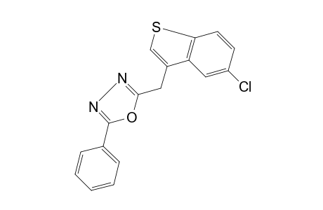 2-[(5-chlorobenzo[b]thien-3-yl)methyl]-5-phenyl-1,3,4-oxadiazole