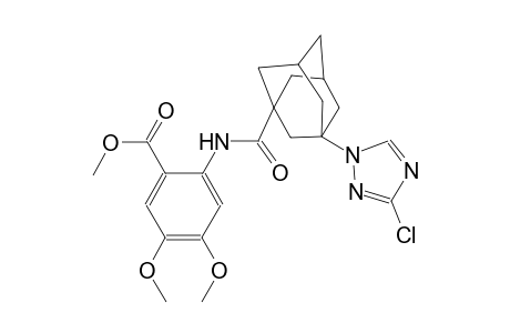 methyl 2-({[3-(3-chloro-1H-1,2,4-triazol-1-yl)-1-adamantyl]carbonyl}amino)-4,5-dimethoxybenzoate