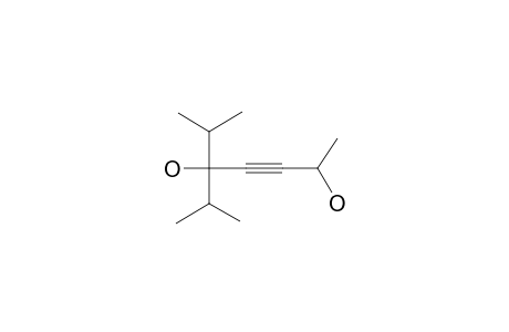 3-Heptyne-2,5-diol, 6-methyl-5-(1-methylethyl)-