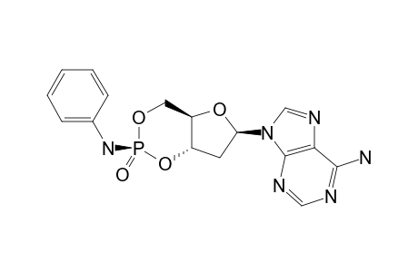 2'-DEOXYADENOSINE-3',5'-CYCLIC-N-PHOSPHORANILIDATE,ISOMER-#1