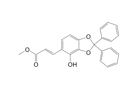 (E)-3-[4-hydroxy-2,2-di(phenyl)-1,3-benzodioxol-5-yl]acrylic acid methyl ester