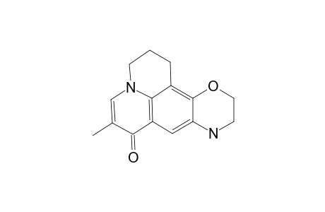 1H,5H,11H-Quinolizino[1,9-gh][1,4]benzoxazin-11-one, 2,3,6,7-tetrahydro-10-methyl-