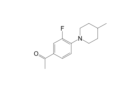 1-[3-Fluoro-4-(4-methyl-1-piperidinyl)phenyl]ethanone