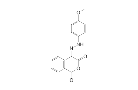 (o-CARBOXYPHENYL)GLYOXYLIC ACID, CYCLIC ANHYDRIDE, 2-[(p-METHOXYPHENYL)HYDRAZONE]