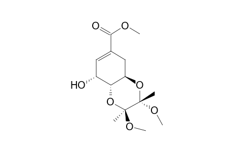 (2S,3S,4aR,5R,8aR)-5-hydroxy-2,3-dimethoxy-2,3-dimethyl-4a,5,8,8a-tetrahydro-1,4-benzodioxin-7-carboxylic acid methyl ester