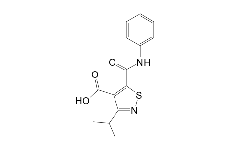 4-Isothiazolecarboxylic acid, 3-(1-methylethyl)-5-[(phenylamino)carbonyl]-