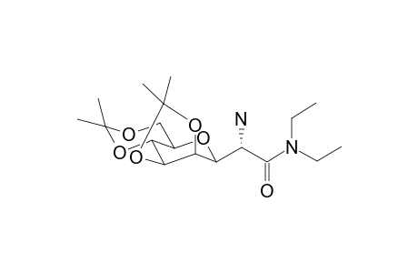 N,N-Diethyl-2-amino-3,7-anhydro-2-deoxy-4,5;6,8-di-o-isopropylidene-D-erythro-L-gluco-octanamide