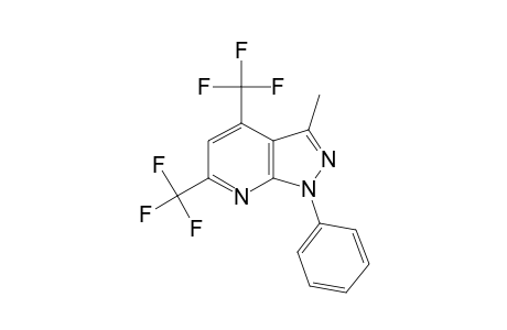 3-Methyl-1-phenyl-4,6-bis(trifluoromethyl)-1H-pyrazolo[3,4-b]pyridine