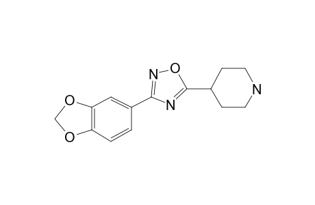 4-[3-(2H-1,3-Benzodioxol-5-yl)-1,2,4-oxadiazol-5-yl]piperidine