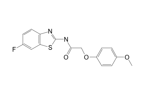 Acetamide, N-(6-fluorobenzothiazol-2-yl)-2-(4-methoxyphenoxy)-