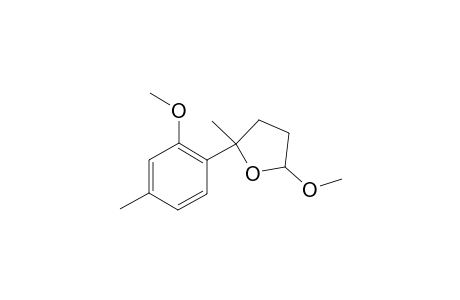 Furan, tetrahydro-5-methoxy-2-(2-methoxy-4-methylphenyl)-2-methyl-