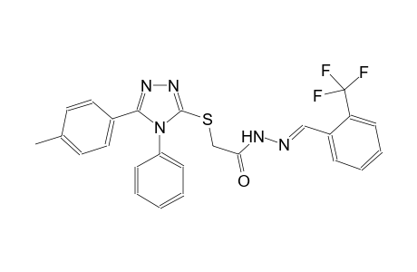 acetic acid, [[5-(4-methylphenyl)-4-phenyl-4H-1,2,4-triazol-3-yl]thio]-, 2-[(E)-[2-(trifluoromethyl)phenyl]methylidene]hydrazide