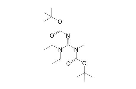 N-[(E)-diethylamino-[(2-methylpropan-2-yl)oxy-oxomethyl]iminomethyl]-N-methylcarbamic acid tert-butyl ester