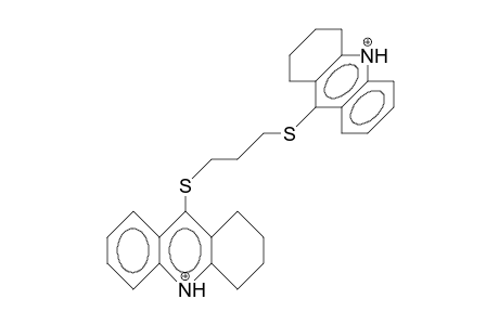 1,3-Bis(1,2,3,4-tetrahydro-9-acridiniothio)-propane dication