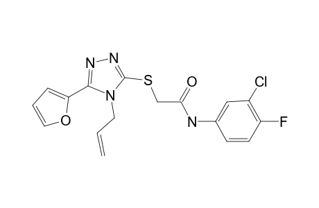 2-(4-Allyl-5-furan-2-yl-4H-[1,2,4]triazol-3-ylsulfanyl)-N-(3-chloro-4-fluoro-phenyl)-acetamide