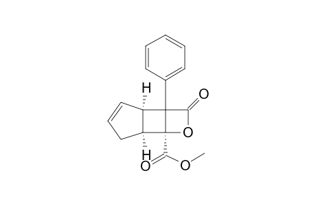 Methyl (2.alpha.,2b.alpha.,5a.alpha.,5b.alpha.)-2,2a,2b,5,5a,5a-hexahydro-2-oxo-2a-phenylcyclopenta[1.2]cyclobuta[3,4-b] oxete-5b-carboxylate