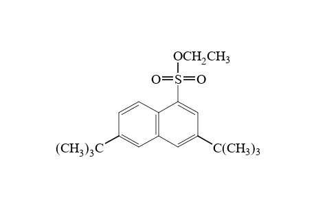 3,6-di-tert-butyl-1-naphthalenesulfonic acid, ethyl ester