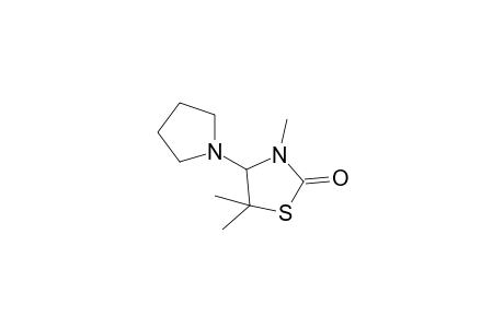 4-(1-pyrrolidinyl)-3,5,5-trimethyl-2-thiazolidinone
