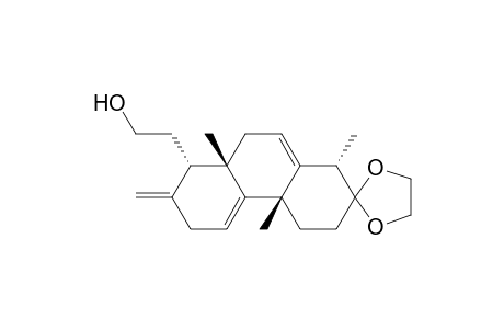 Spiro[1,3-dioxolane-2,2'(1'H)-phenanthrene]-8'-ethanol, 3',4',4'a,6',7',8',8'a,9'-octahydro-1',4'a,8'a-trimethyl-7'-methylene-, (1'.alpha.,4'a.beta.,8'.alpha.,8'a.beta.)-(.+-.)-