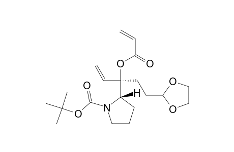 TERT.-BUTYL-(2S)-2-[(1S)-1-ACRYLOYLOXY-1-[2-(1,3-DIOXOLAN-2-YL)-ETHYL]-2-PROPENYL]-TETRAHYDROPYRROLE-1-CARBOXYLATE;(2S,1'S)-ISOMER