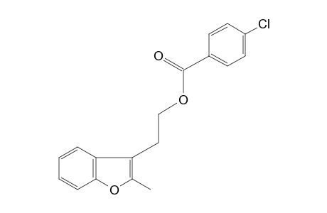 2-methyl-3-benzofuranethanol, p-chlorobenzoate