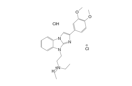 2-[2-(3,4-dimethoxyphenyl)-9H-imidazo[1,2-a]benzimidazol-9-yl]-N,N-diethylethanaminium chloride hydrochloride