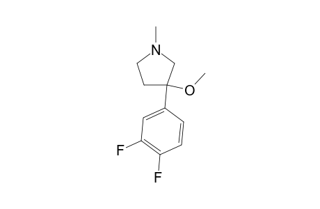 3-(3,4-difluorophenyl)-3-methoxy-1-methylpyrrolidine