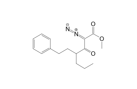 2-Diazo-3-oxo-6-phenyl-4-propyl-hexanoic acid, methyl ester