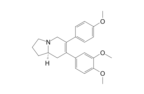 (-)-(R)-13A-ALPHA-SECOANTOFINE;(R)-6-(4-METHOXYPHENYL)-7-(3,4-DIMETHOXYPHENYL)-1,2,3,5,8,8A-HEXAHYDROINDOLIZINE
