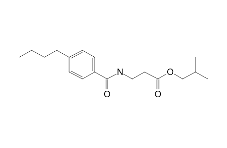 .beta.-Alanine, N-(4-butylbenzoyl)-, isobutyl ester