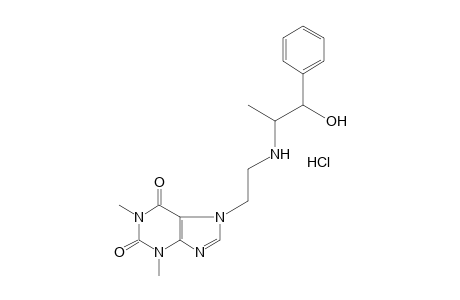 L-7-{2-[(b-hydroxy-a-methylphenethyl)amino]ethyl}theophylline, monohydrochloride
