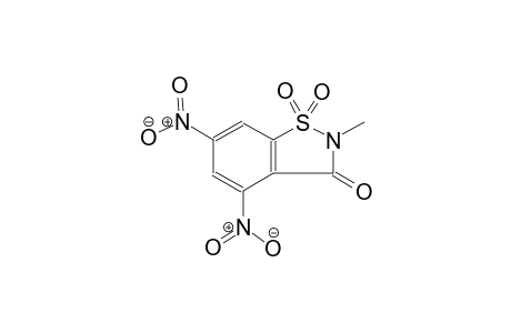 1,2-benzisothiazol-3(2H)-one, 2-methyl-4,6-dinitro-, 1,1-dioxide