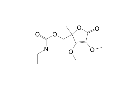 (3,4-dimethoxy-2-methyl-5-oxidanylidene-furan-2-yl)methyl N-ethylcarbamate