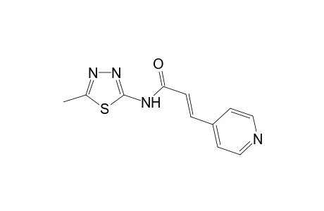 (2E)-N-(5-methyl-1,3,4-thiadiazol-2-yl)-3-(pyridin-4-yl)prop-2-enamide
