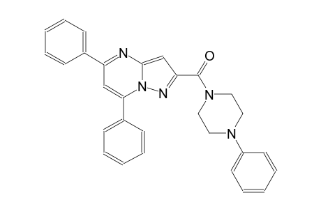 5,7-diphenyl-2-[(4-phenyl-1-piperazinyl)carbonyl]pyrazolo[1,5-a]pyrimidine