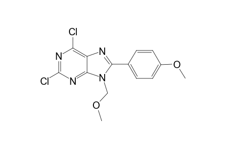 2,6-dichloro-9-(methoxymethyl)-8-(4-methoxyphenyl)-9H-purine