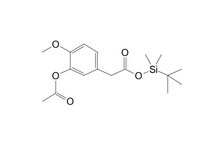 Tert-butyldimethylsilyl 2-(3-acetoxy-4-methoxyphenyl)acetate